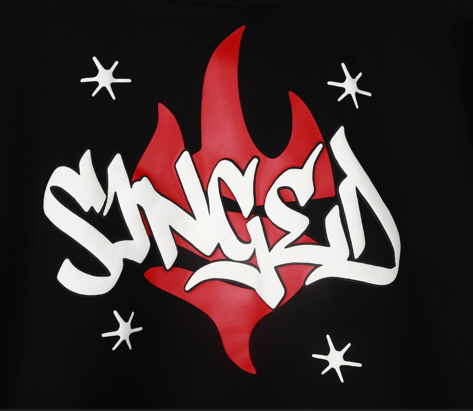 SINGED! HOODIE - BLACK